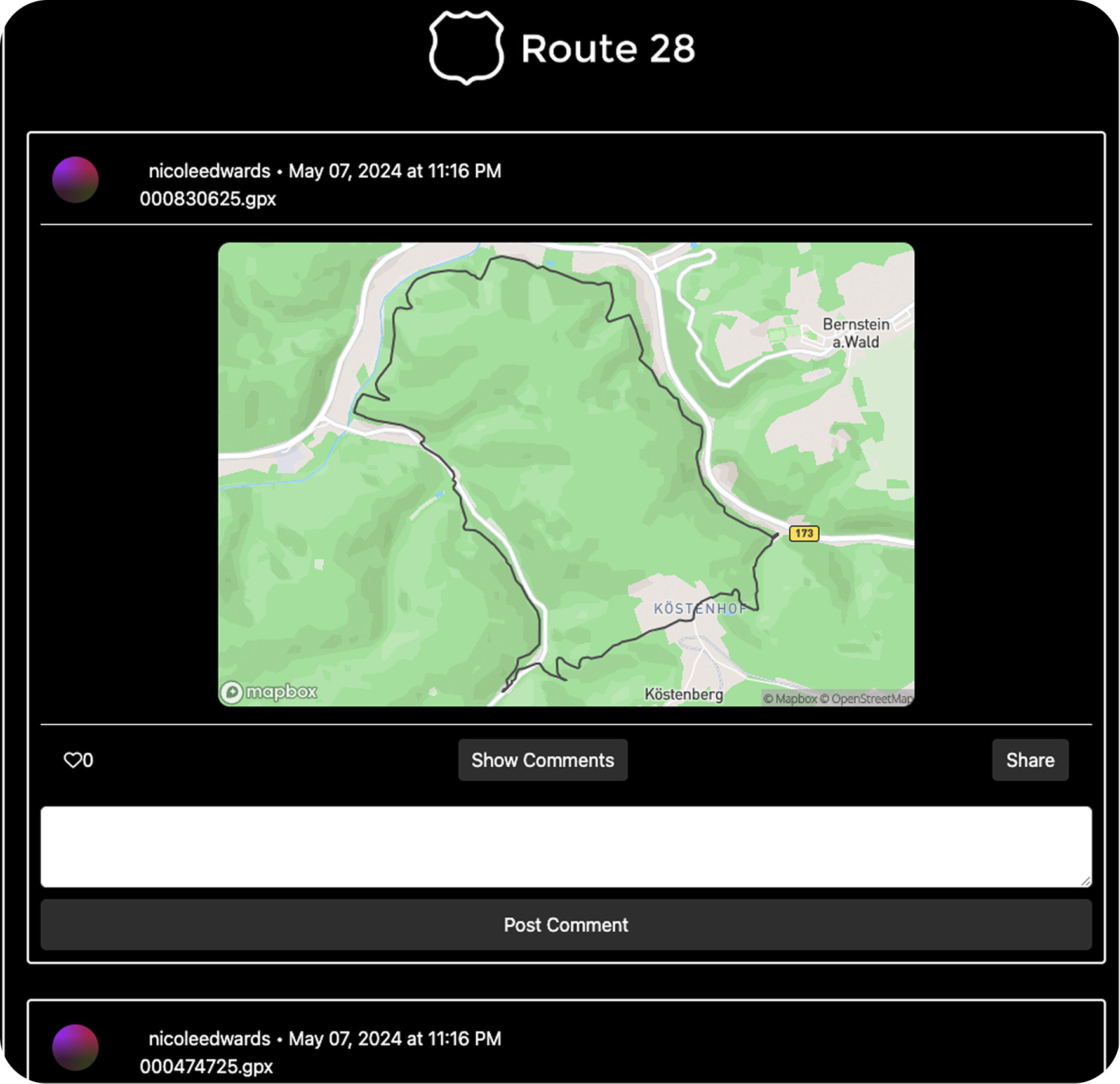 Route 28 Dark Mode